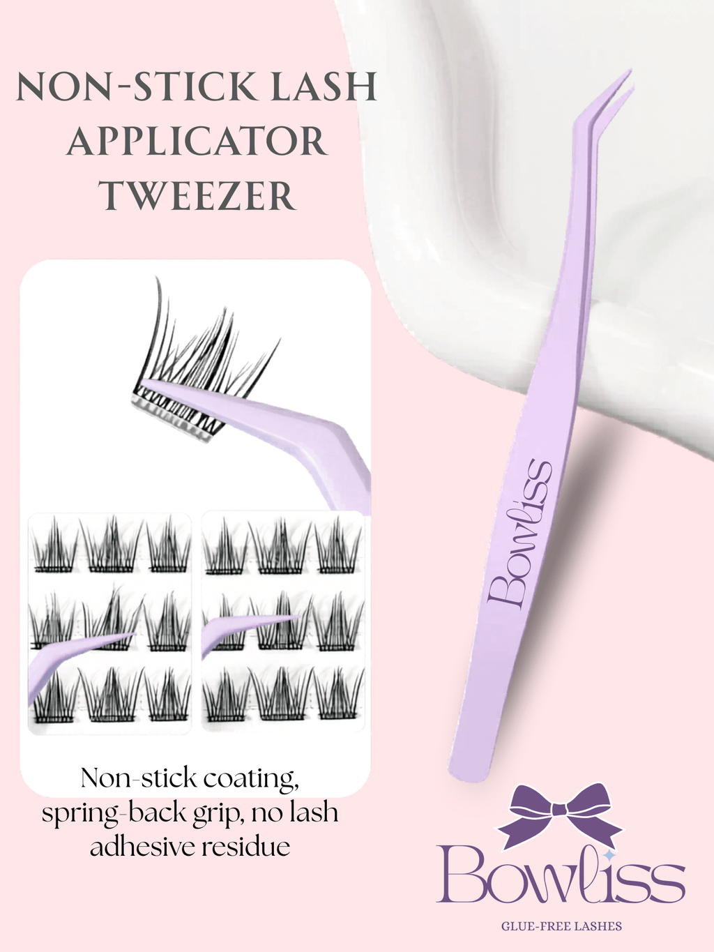 Non-Stick Lash Applicator Tweezer