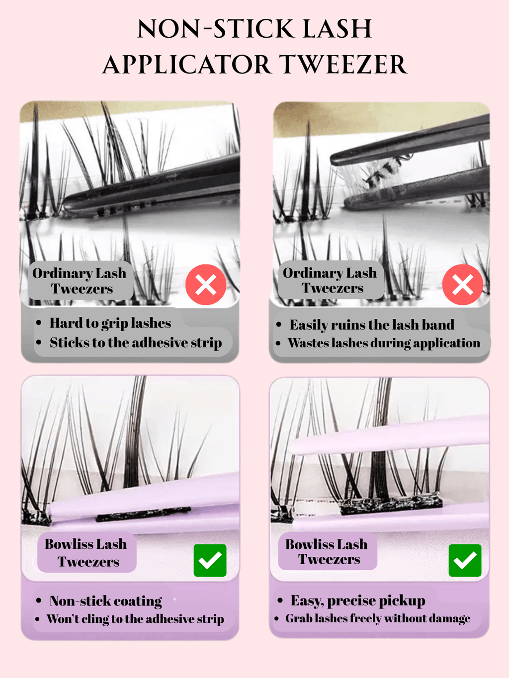 Non-Stick Lash Applicator Tweezer
