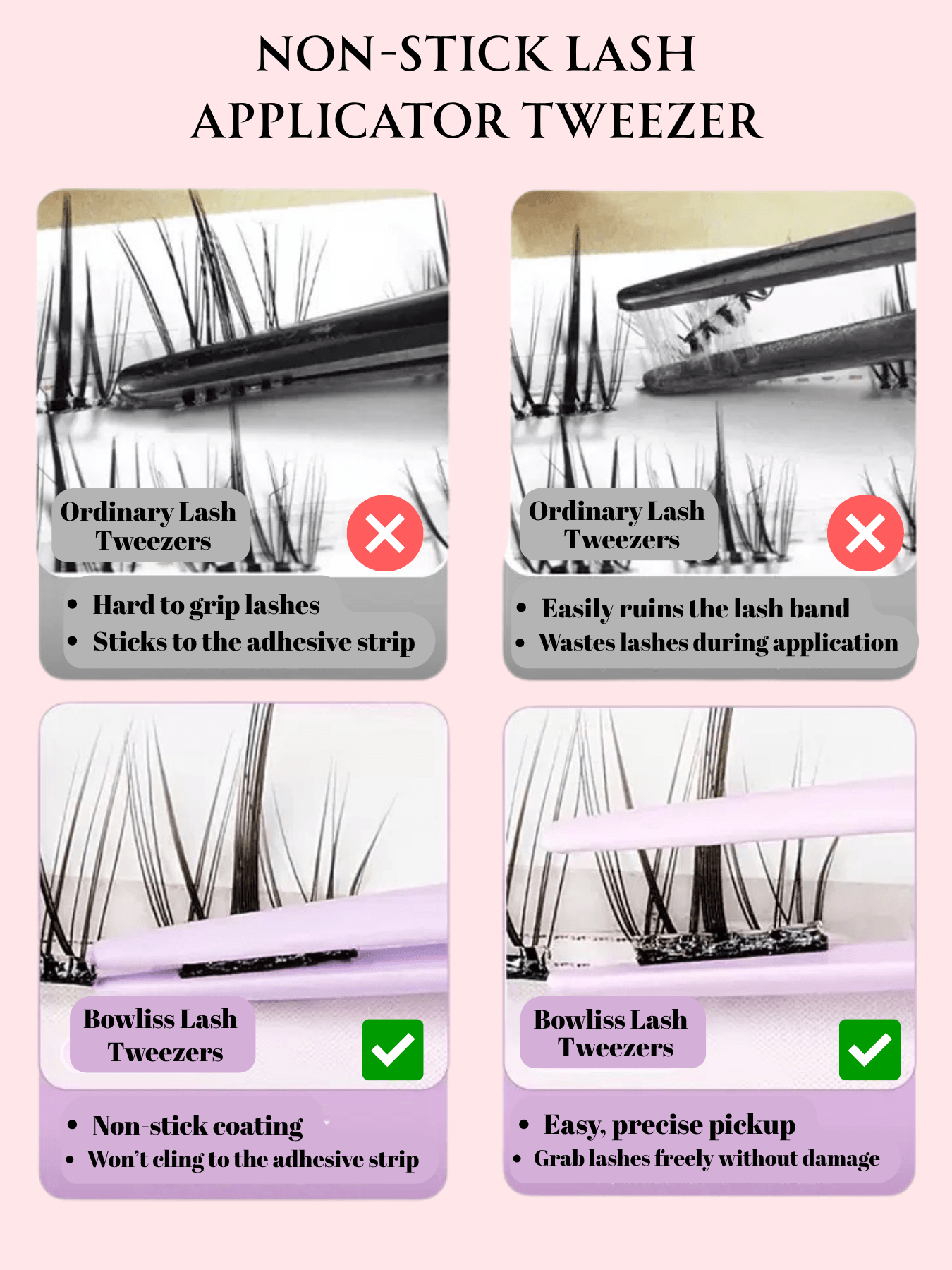 Non-Stick Lash Applicator Tweezer