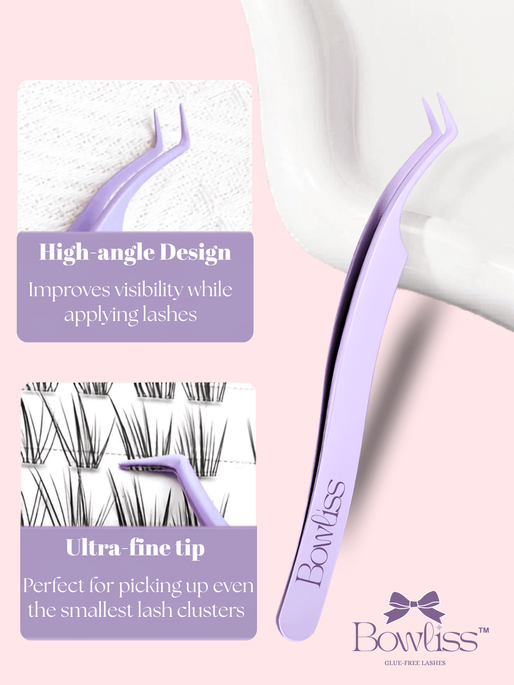 Precision Curved Lash Tweezers