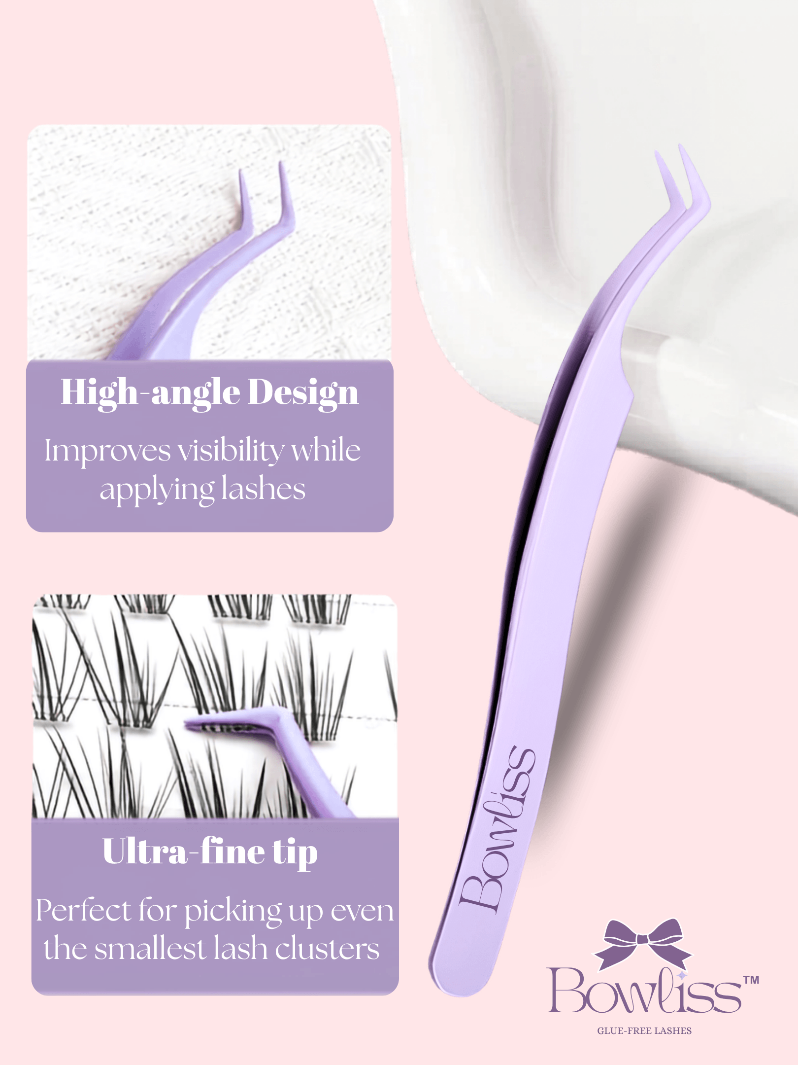 Precision Curved Lash Tweezers