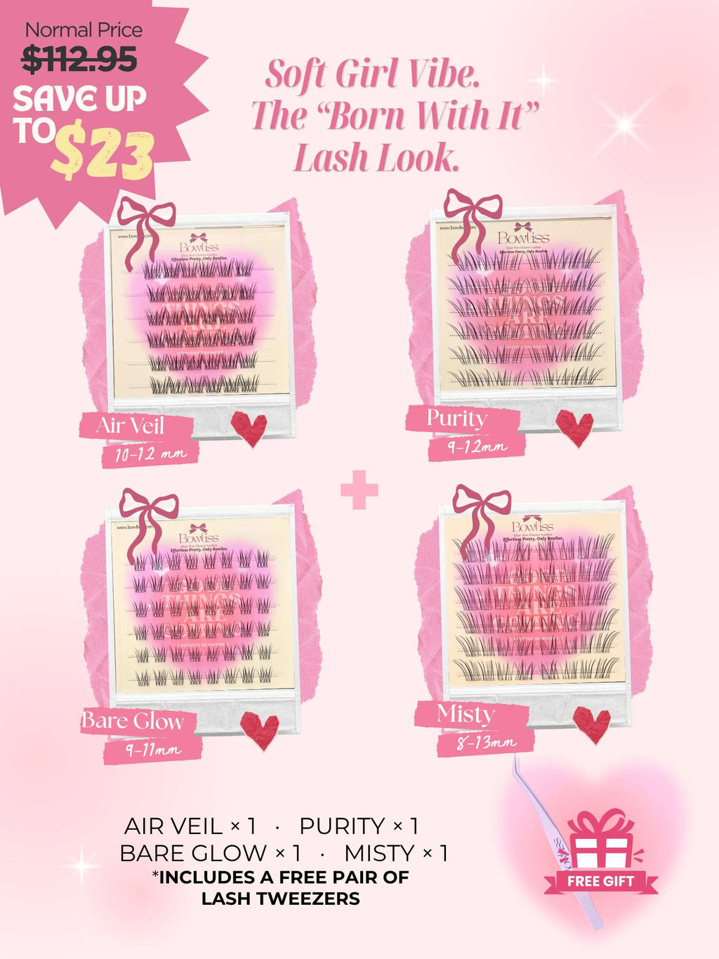 August Limited: Super Light Set | 4 Pairs+1 Tweezers