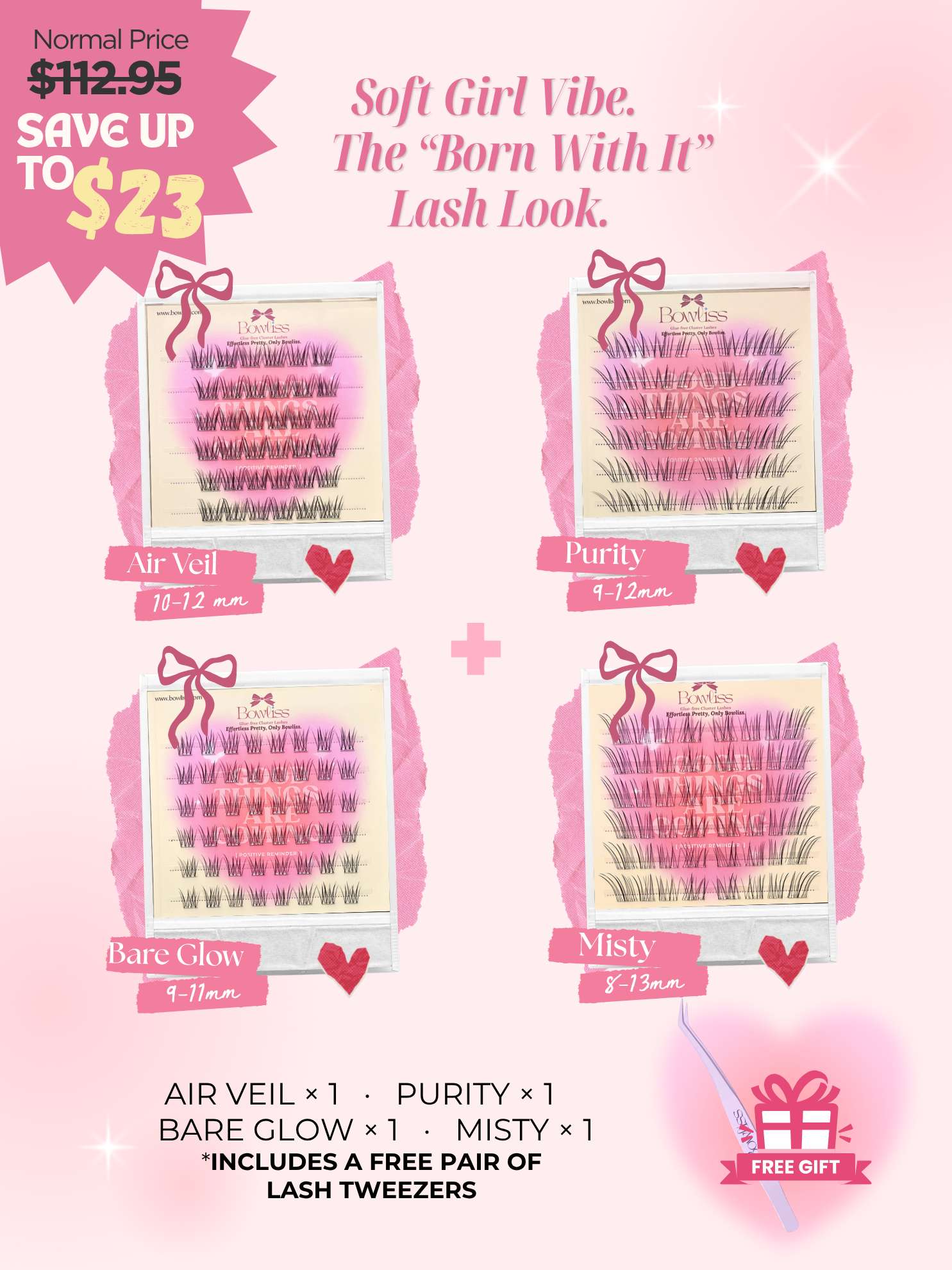 August Limited: Super Light Set | 4 Pairs+1 Tweezers