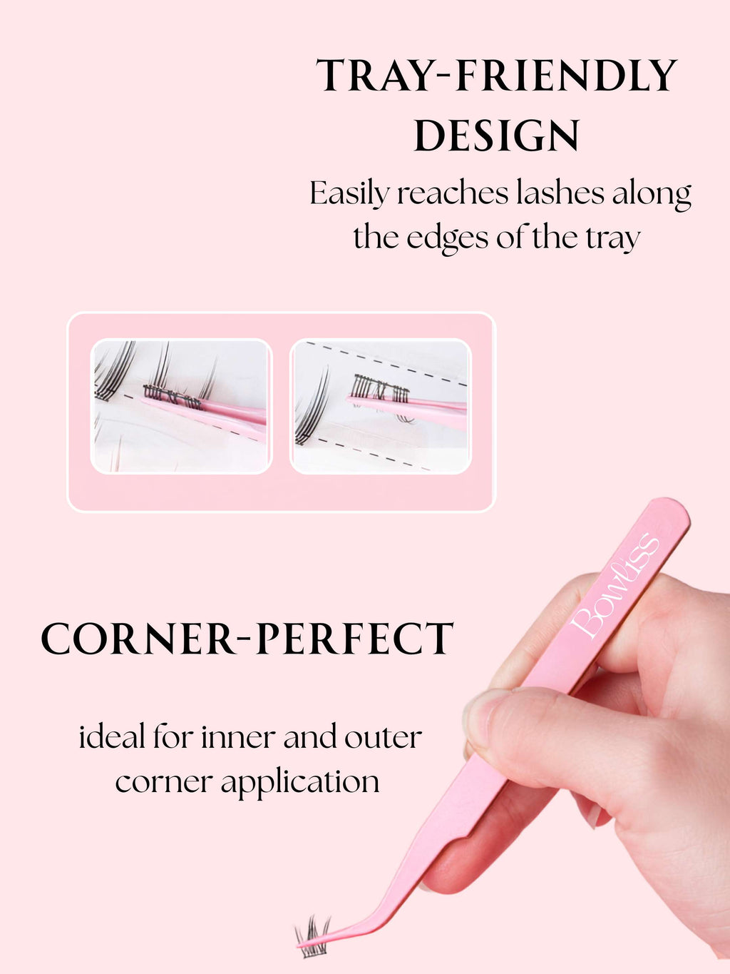 Non-Stick Lash Tweezer-Butterfly