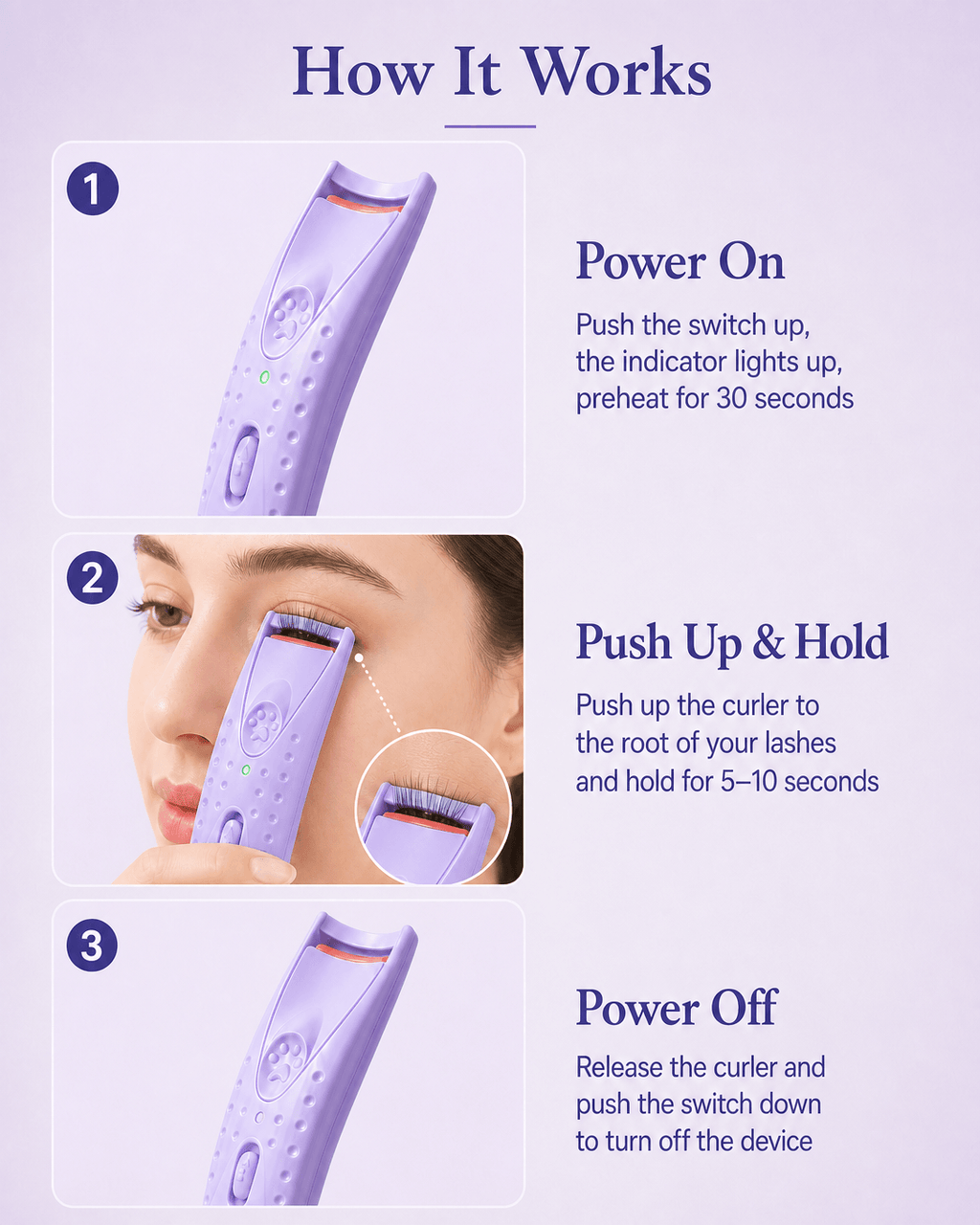 Heated Lash Curler-Mini